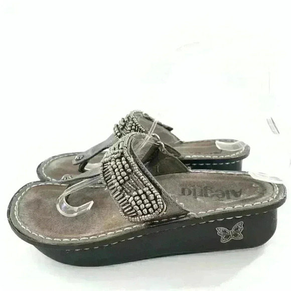 Alegria Car-264 womens platform size 35 pewter comfort orthopedic - Picture 5 of 15